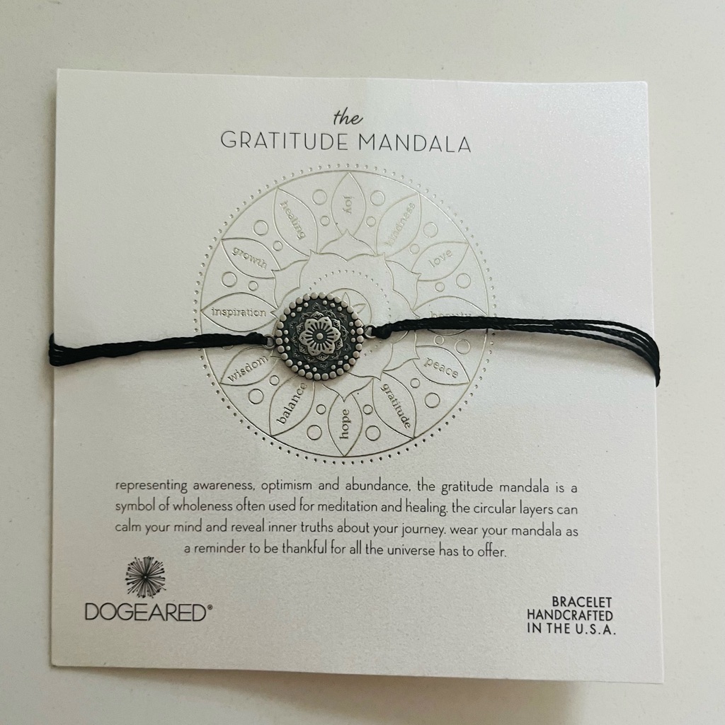 Dogeared Gratitude Mandala Collection Sterling Silver 925 Bracelet Unsex 14$